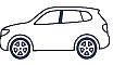 Silhouette der Karosserieform SUV